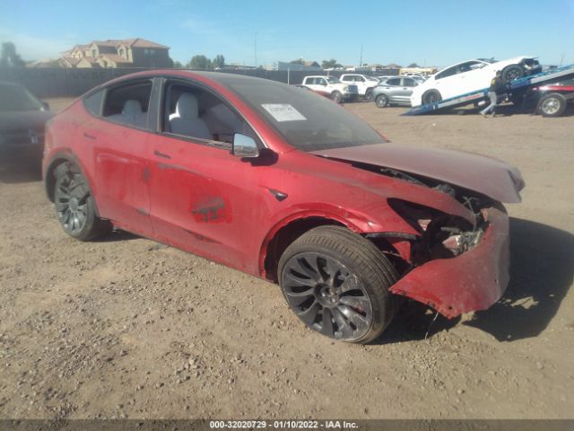 TESLA MODEL Y 2021 5yjygdef1mf303959