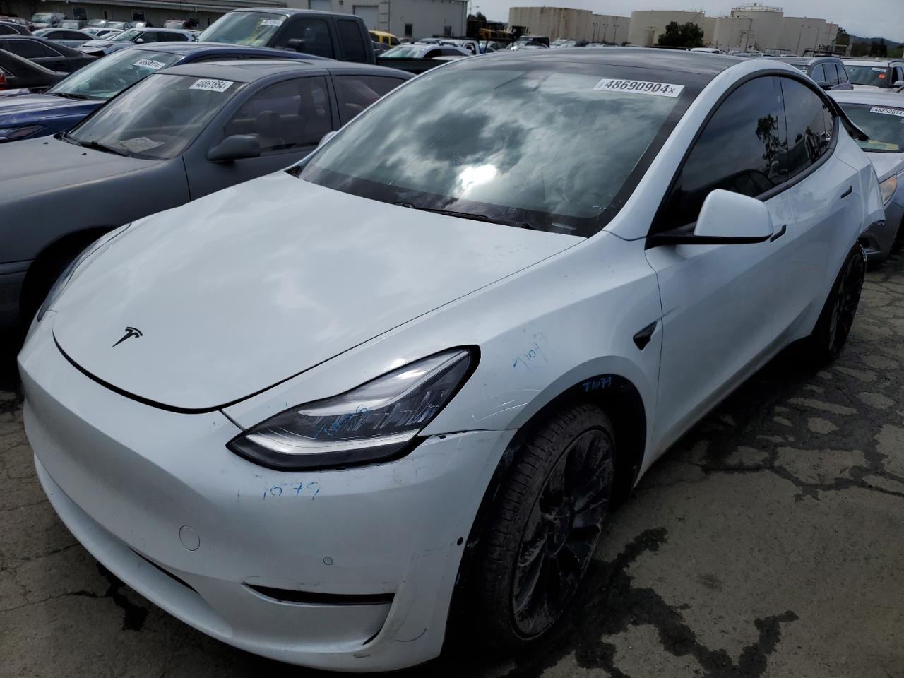 TESLA MODEL Y 2020 5yjygdef2lf018928