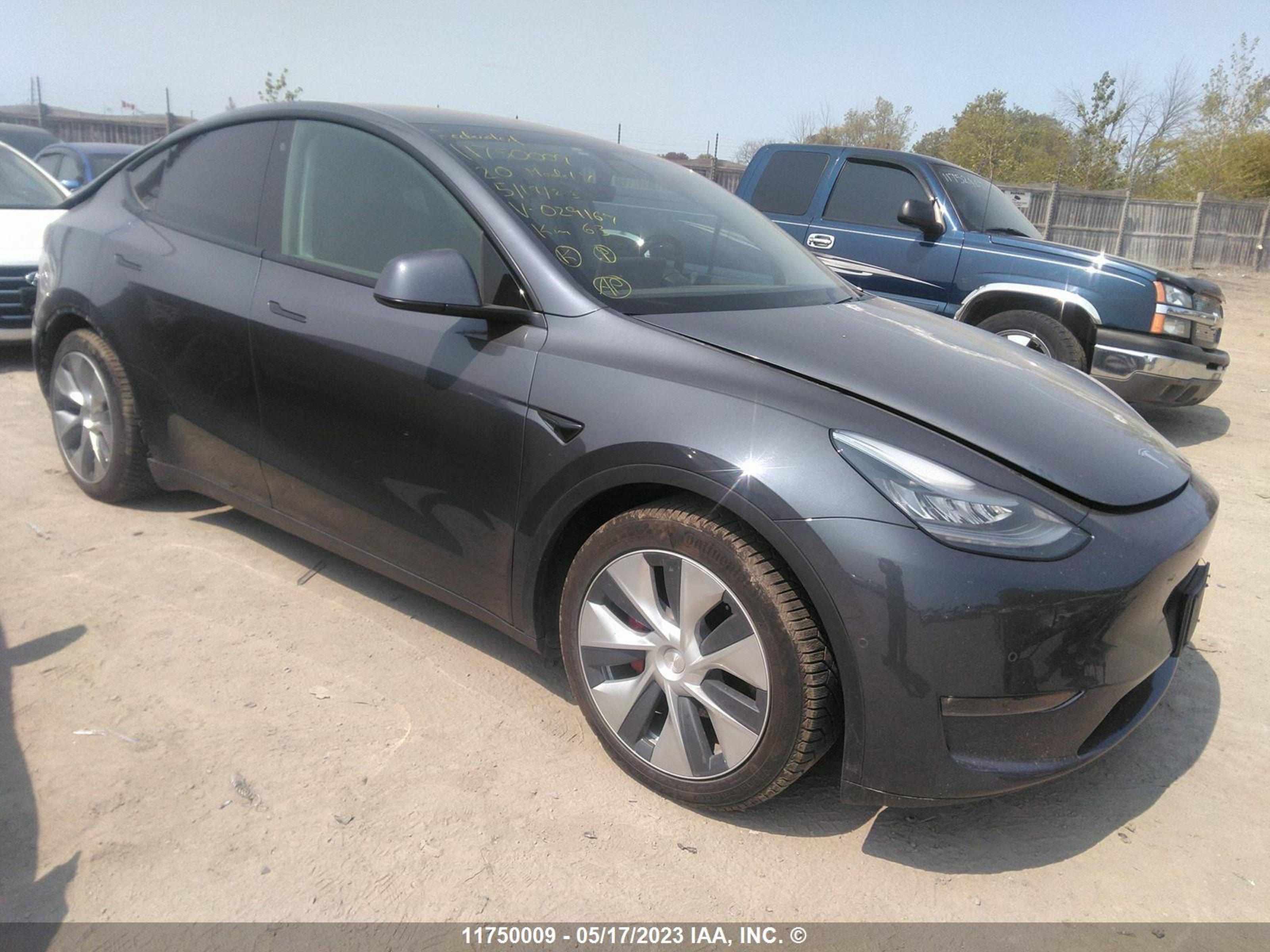 TESLA MODEL Y 2020 5yjygdef2lf029167