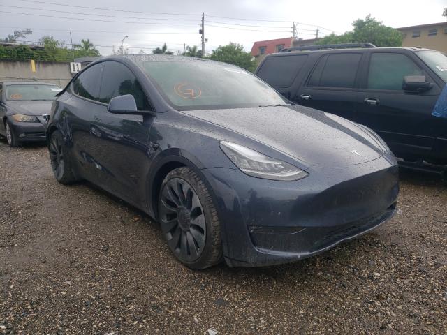 TESLA MODEL Y 2021 5yjygdef2mf081450