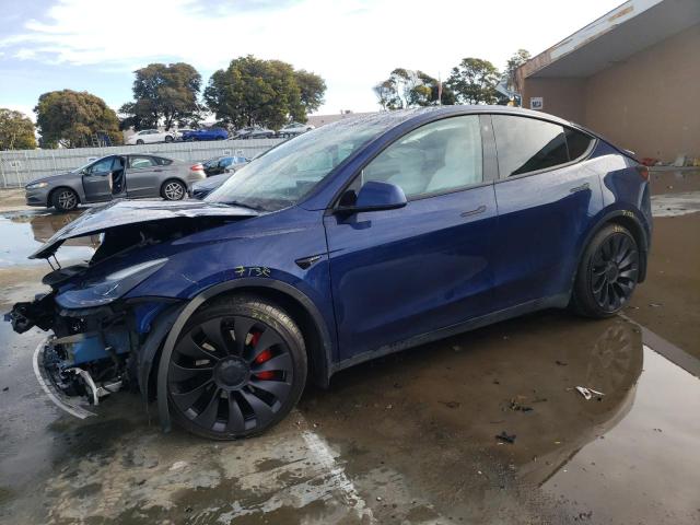 TESLA MODEL Y 2021 5yjygdef2mf157782