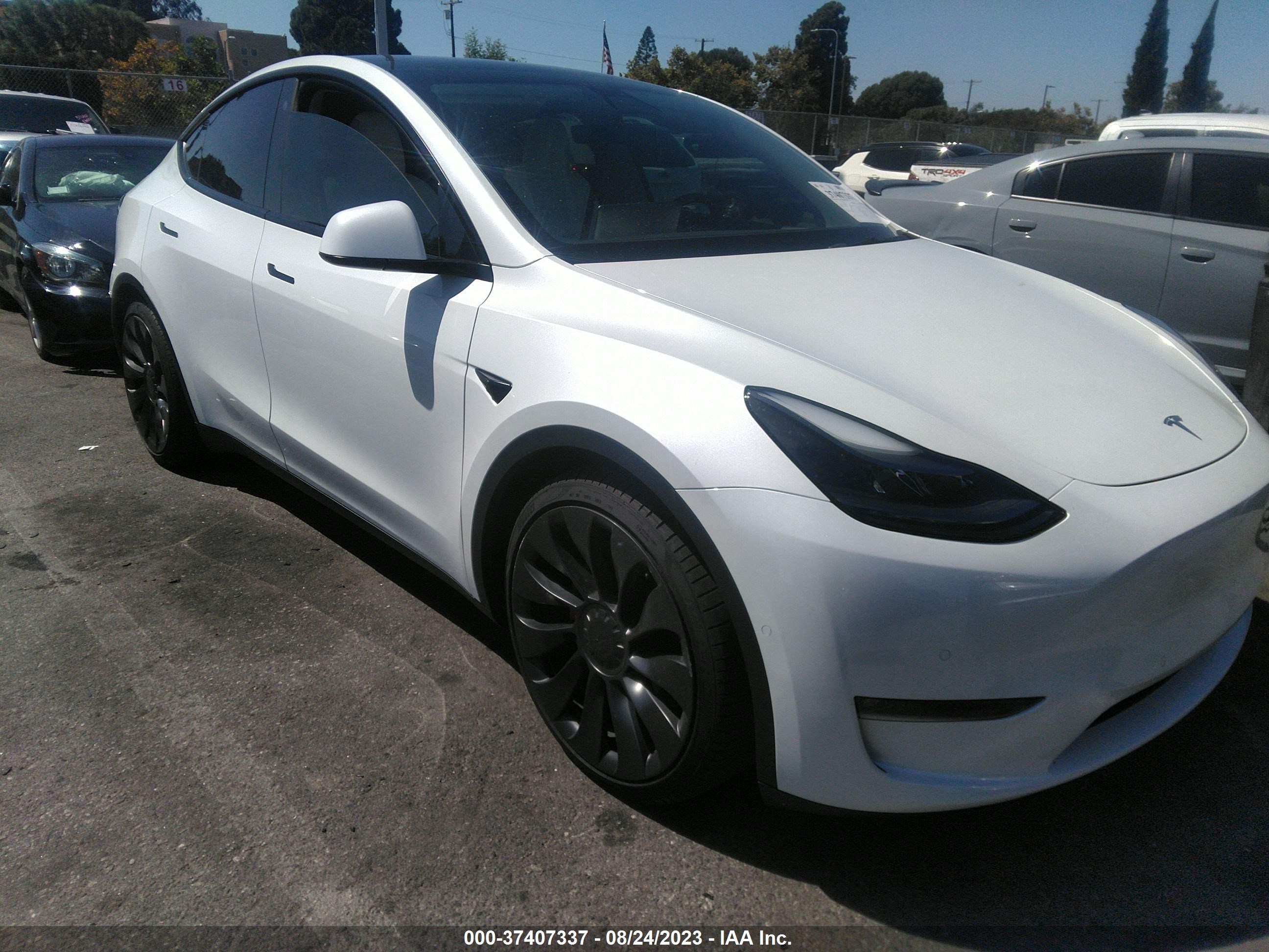 TESLA MODEL Y 2021 5yjygdef2mf270471