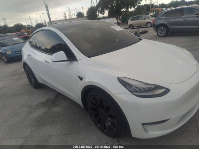 TESLA MODEL Y 2021 5yjygdef3mf072286