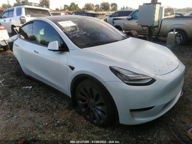 TESLA MODEL Y 2021 5yjygdef4mf092238