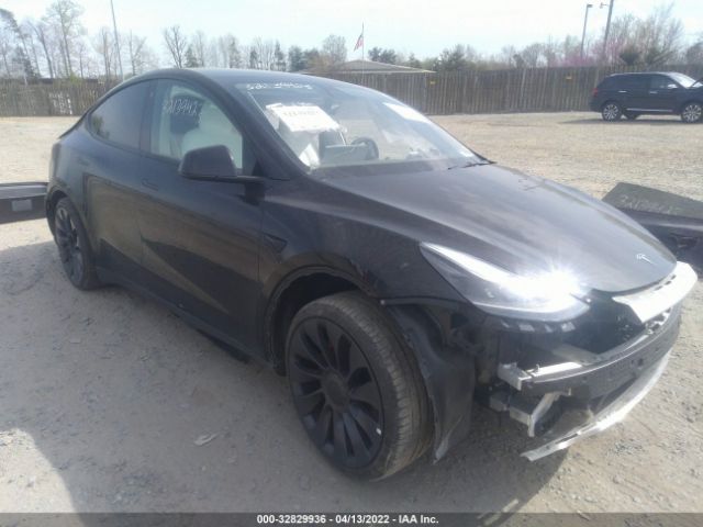 TESLA MODEL Y 2021 5yjygdef4mf178553