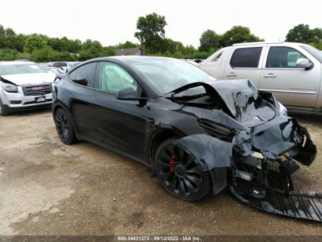 TESLA MODEL Y 2021 5yjygdef4mf249539