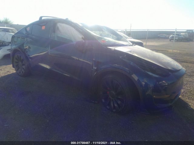 TESLA MODEL Y 2021 5yjygdef5mf151412