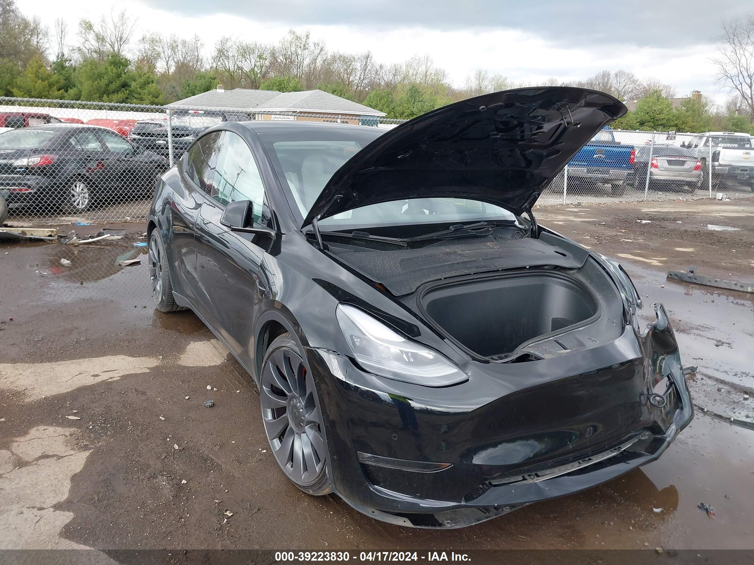 TESLA MODEL Y 2021 5yjygdef5mf194597