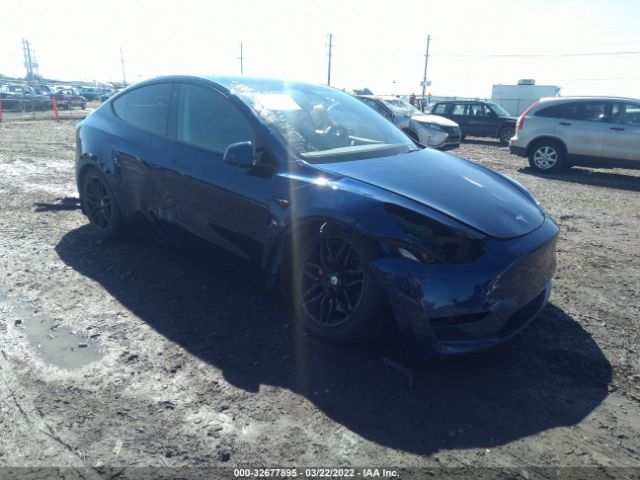 TESLA MODEL Y 2021 5yjygdef6mf139463