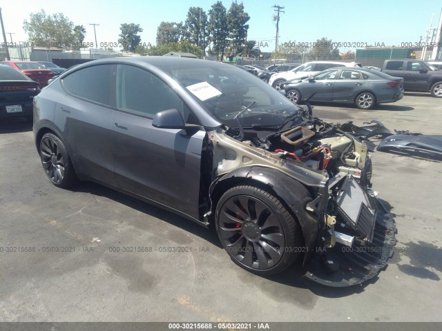 TESLA MODEL Y 2021 5yjygdef6mf151354