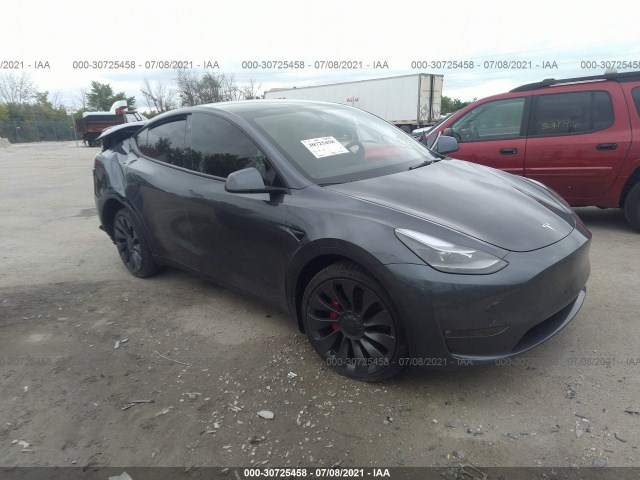 TESLA MODEL Y 2021 5yjygdef6mf201556