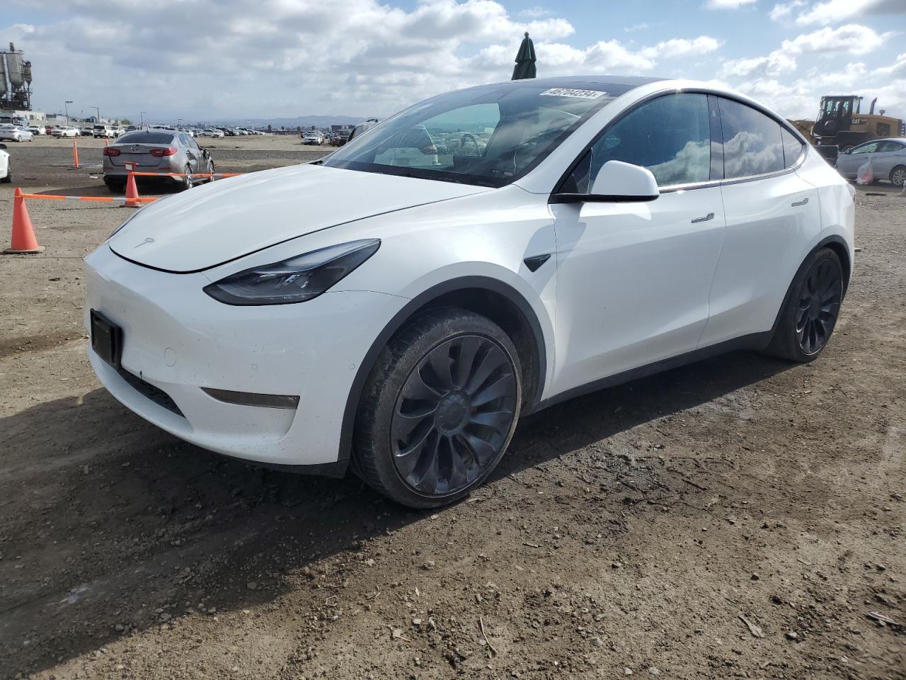 TESLA MODEL Y 2021 5yjygdef6mf215716