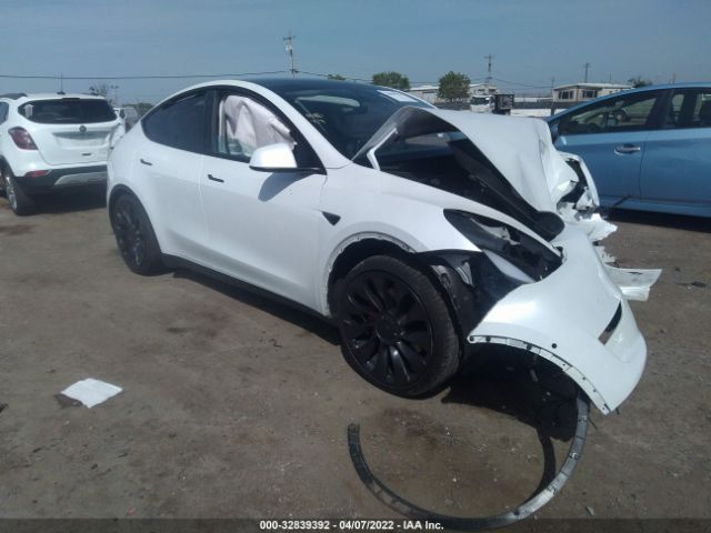 TESLA MODEL Y 2021 5yjygdef6mf252538