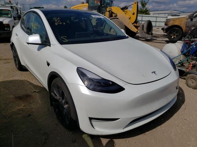 TESLA MODEL Y 2021 5yjygdef6mf261711