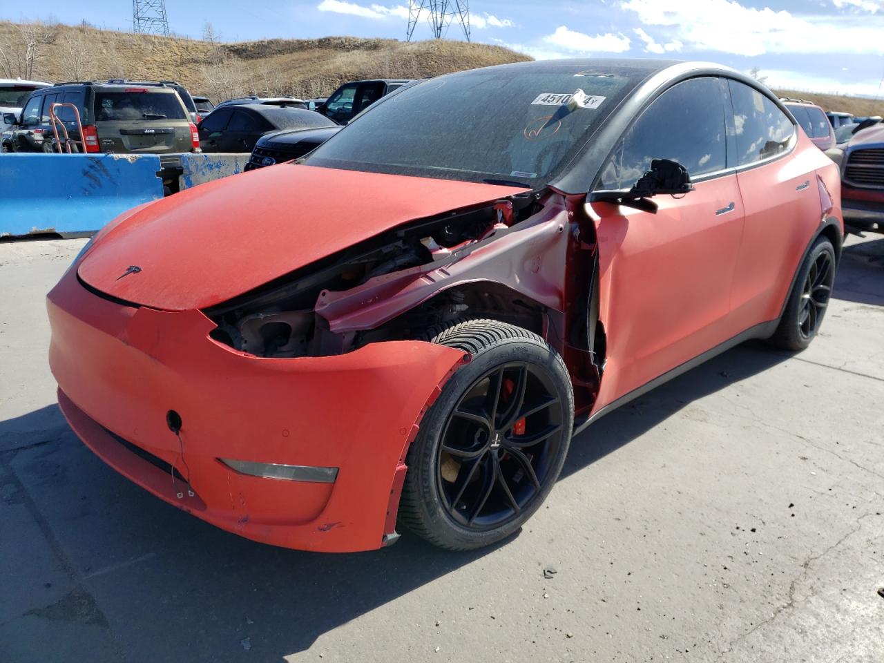 TESLA MODEL Y 2020 5yjygdef7lf024238