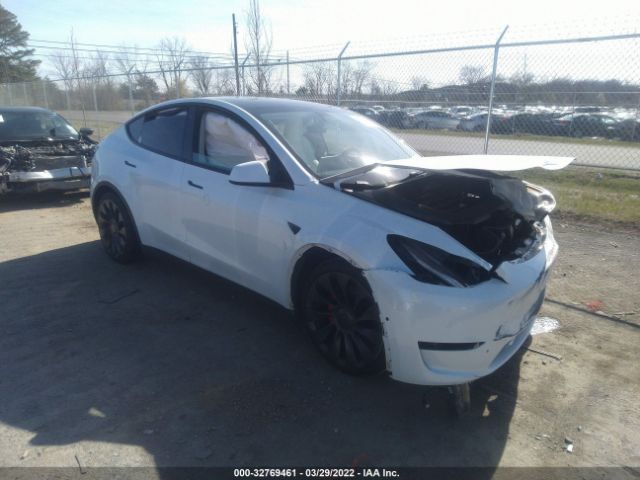 TESLA MODEL Y 2020 5yjygdef7lf025633