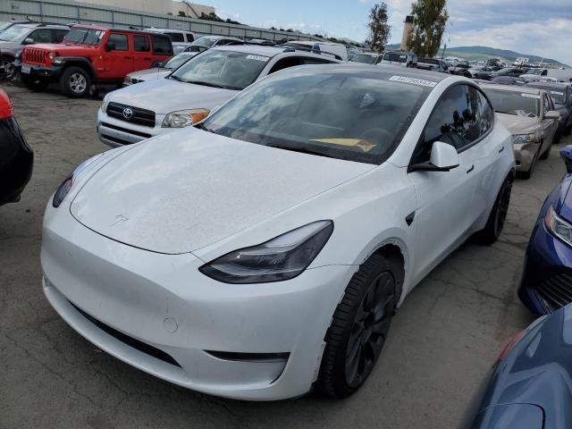 TESLA MODEL Y 2021 5yjygdef7mf215627