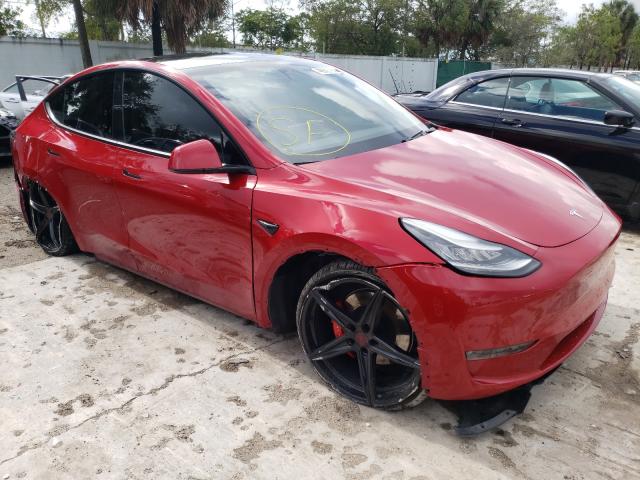 TESLA MODEL Y 2020 5yjygdef8lf013216