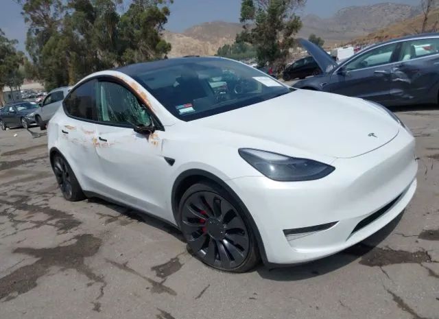 TESLA MODEL Y 2021 5yjygdef8mf151209