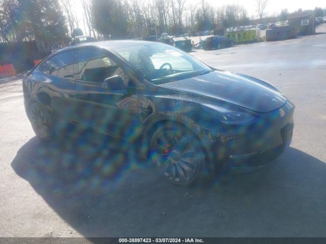 TESLA MODEL Y 2021 5yjygdef8mf202045