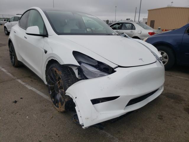 TESLA MODEL Y 2021 5yjygdef8mf252119