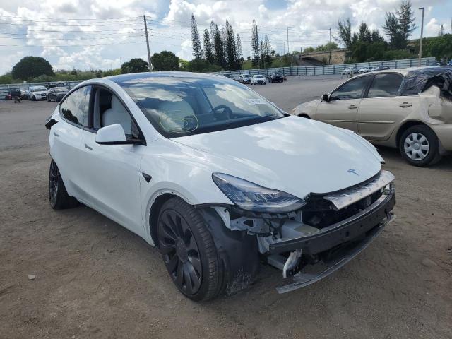 TESLA MODEL Y 2020 5yjygdef9lf028176