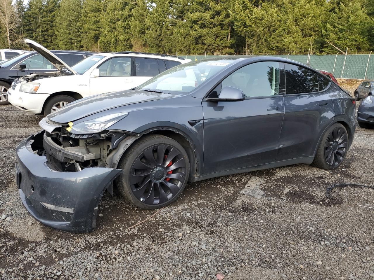 TESLA MODEL Y 2020 5yjygdef9lf039582