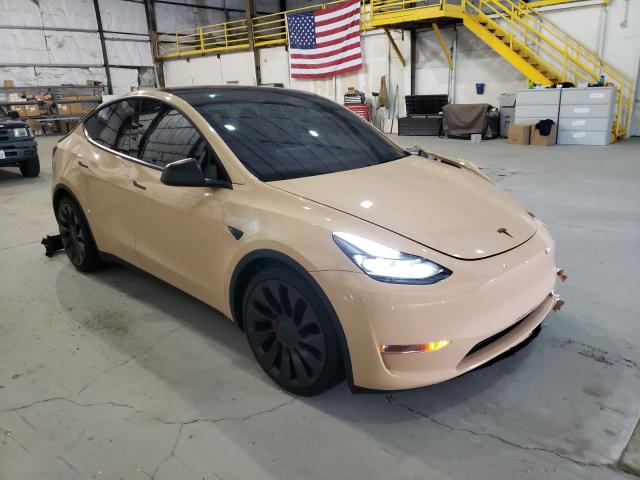 TESLA MODEL Y 2021 5yjygdef9mf151185