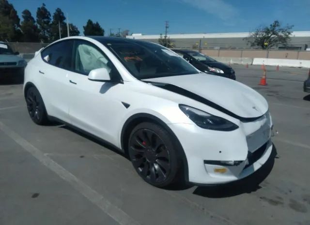 TESLA MODEL Y 2021 5yjygdef9mf215810