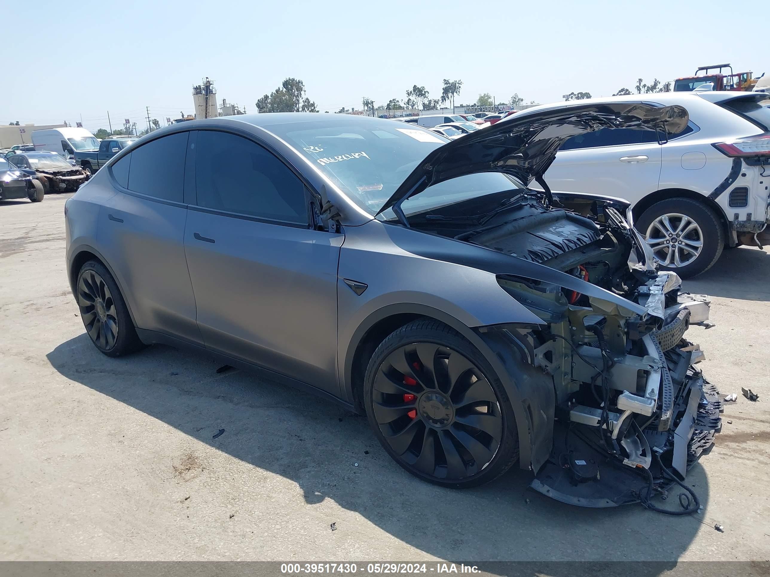 TESLA MODEL Y 2021 5yjygdef9mf293908