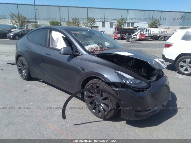 TESLA MODEL Y 2020 5yjygdefxlf058870