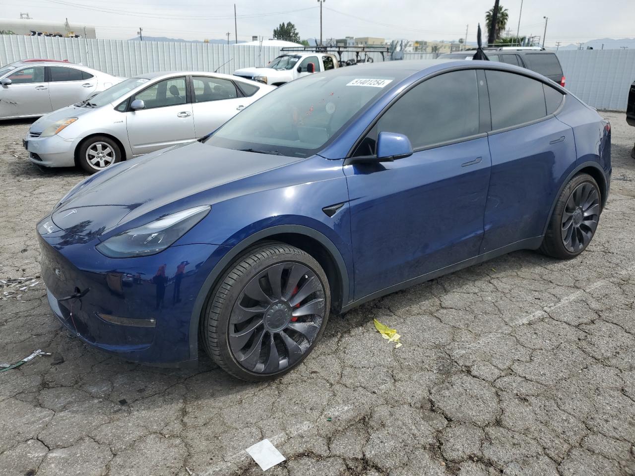 TESLA MODEL Y 2021 5yjygdefxmf258181