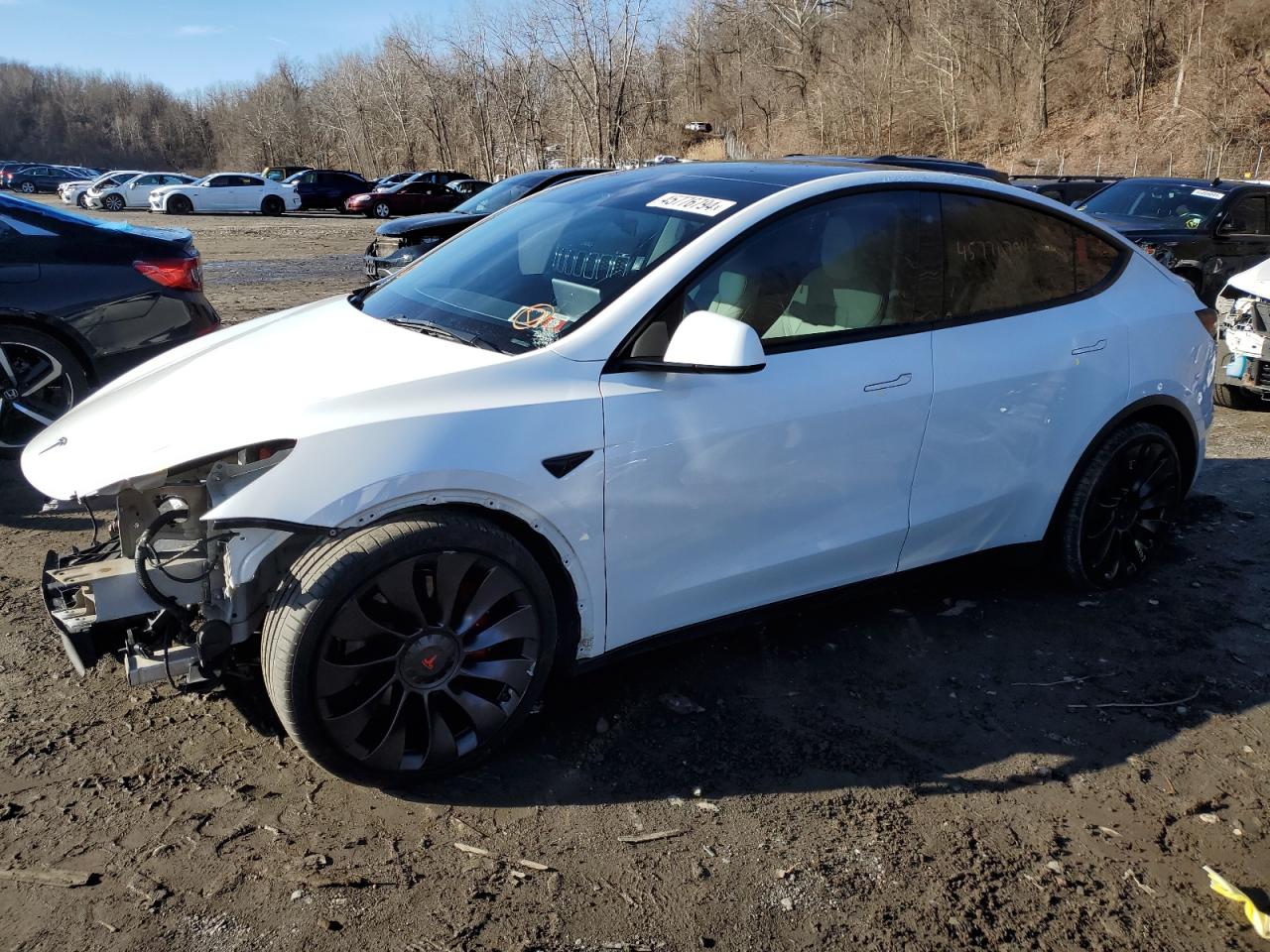 TESLA MODEL Y 2021 5yjygdefxmf261033