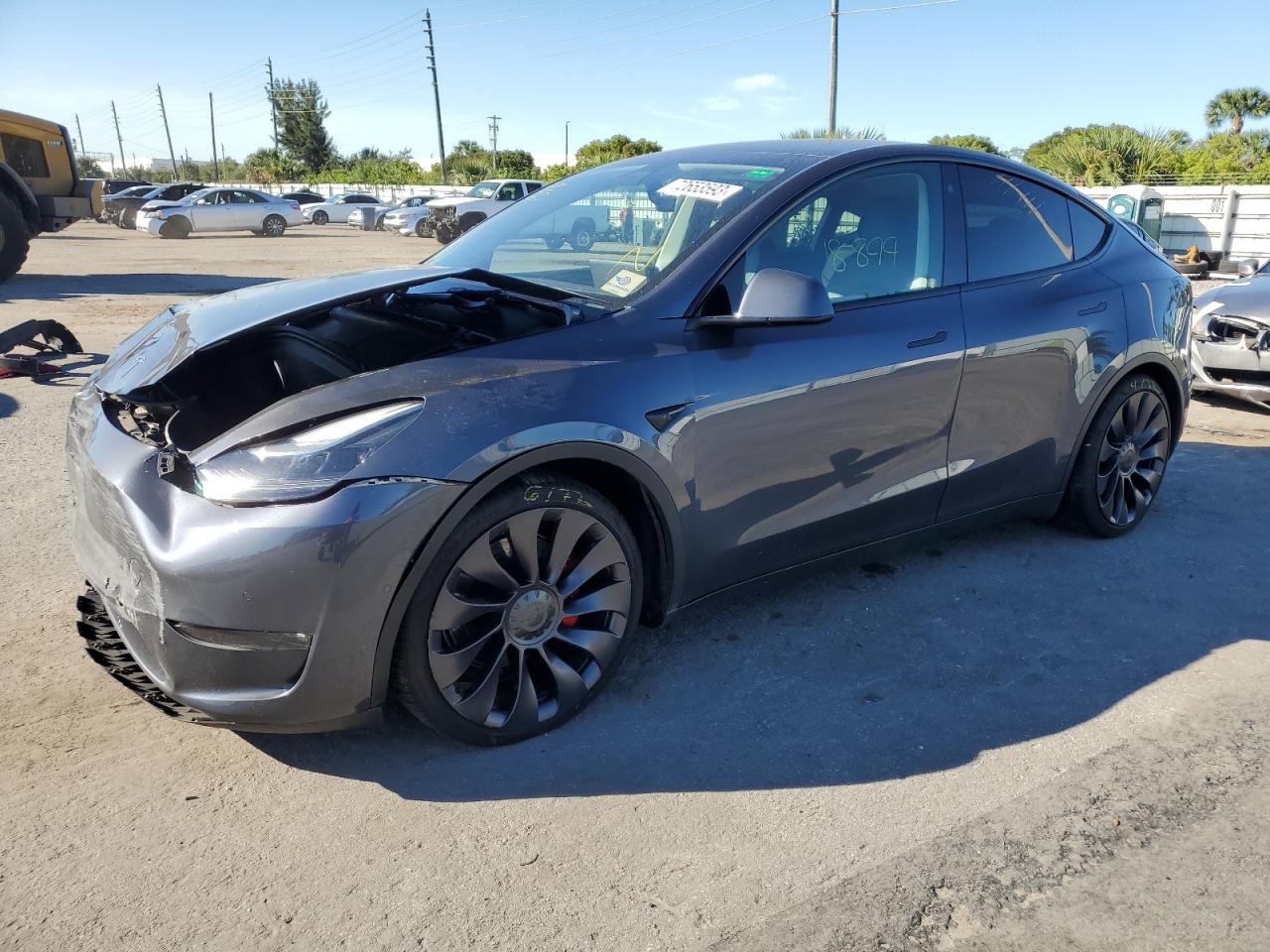 TESLA MODEL Y 2021 5yjygdefxmf262876