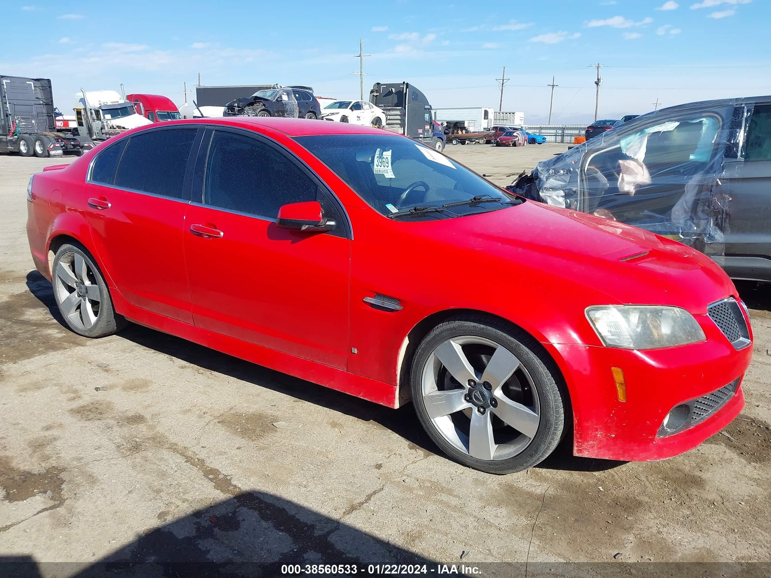 PONTIAC G8 2009 6g2ec57y79l240087