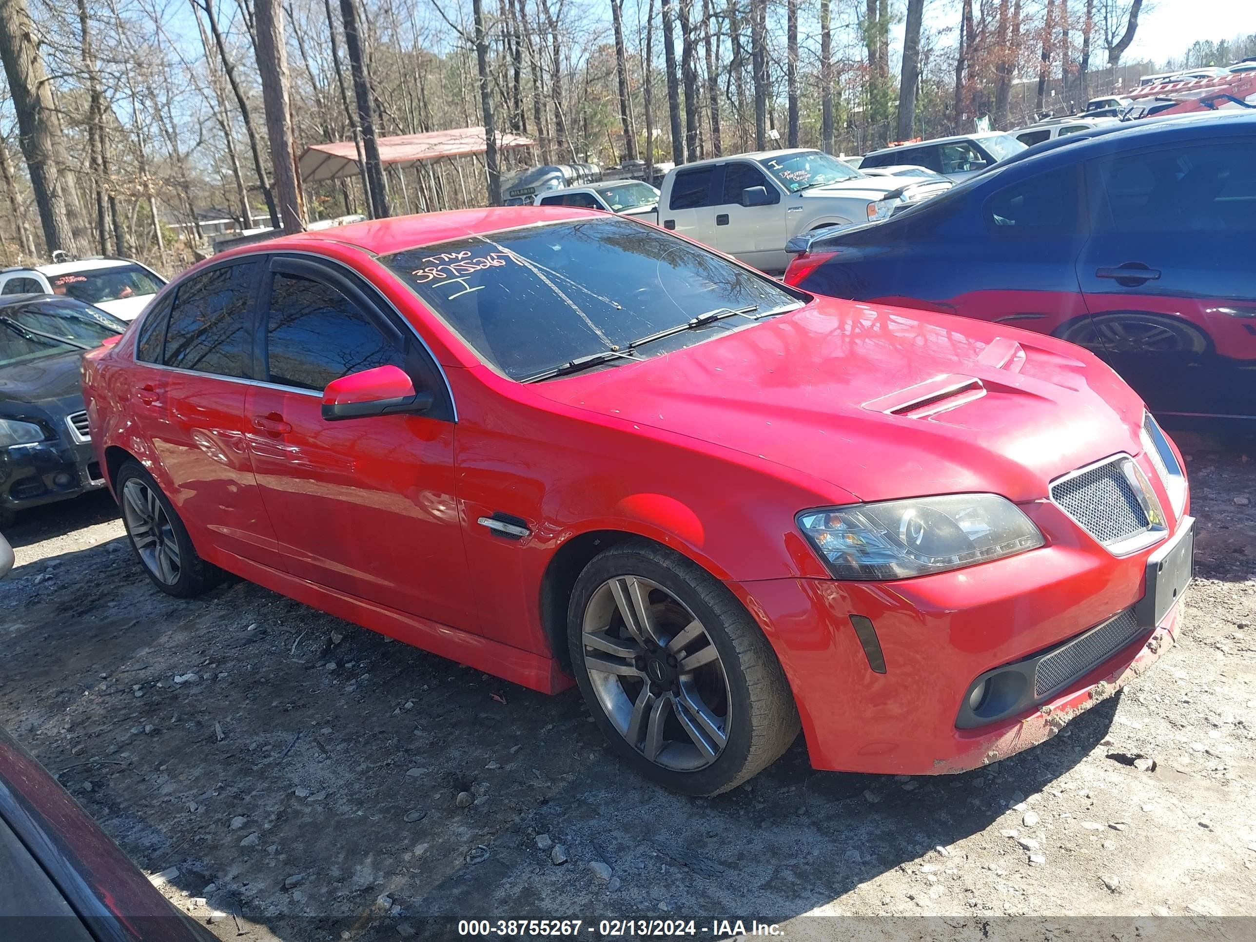 PONTIAC G8 2008 6g2er57758l132698