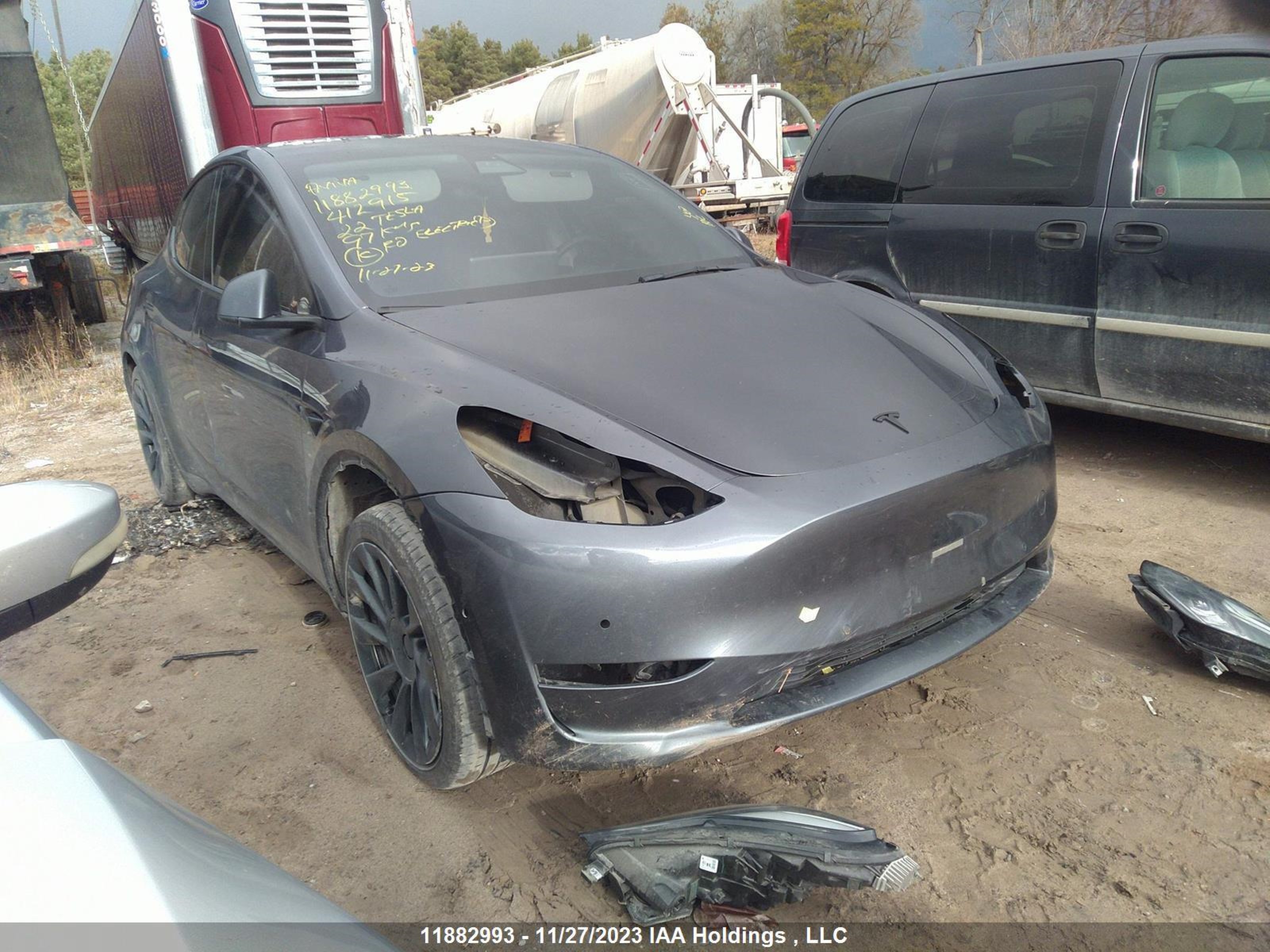 TESLA MODEL Y 2022 7saygdee6nf412915