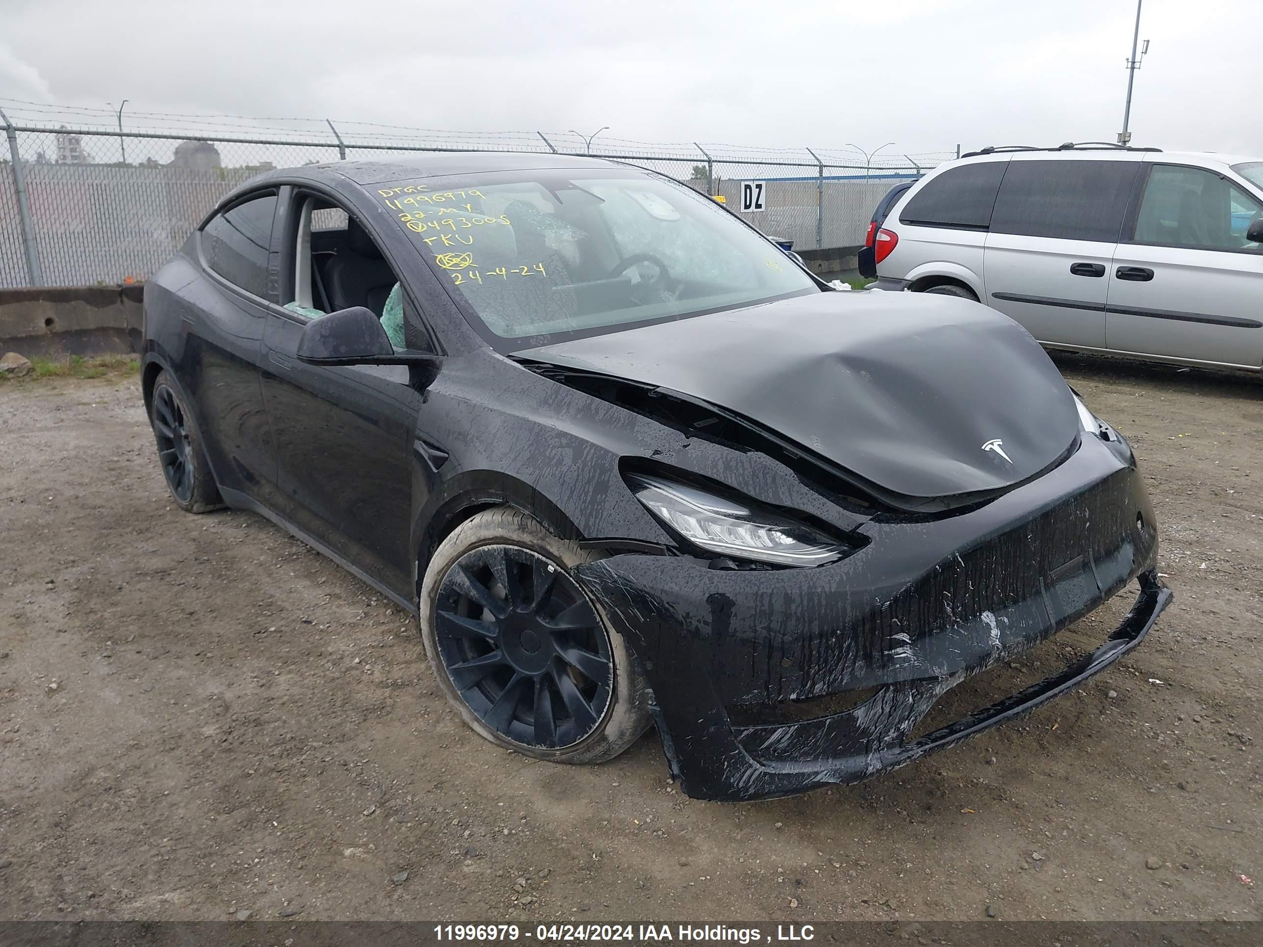 TESLA MODEL Y 2022 7saygdee9nf493005