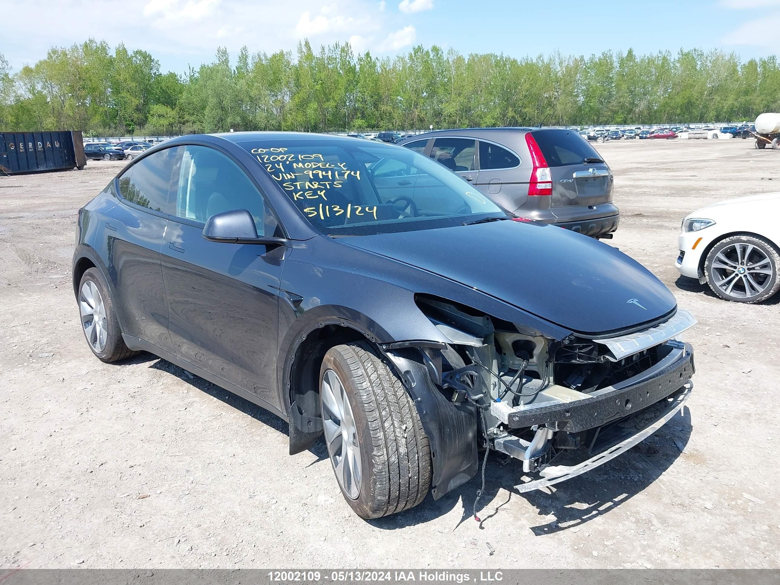 TESLA MODEL Y 2024 7saygdee9rf994174