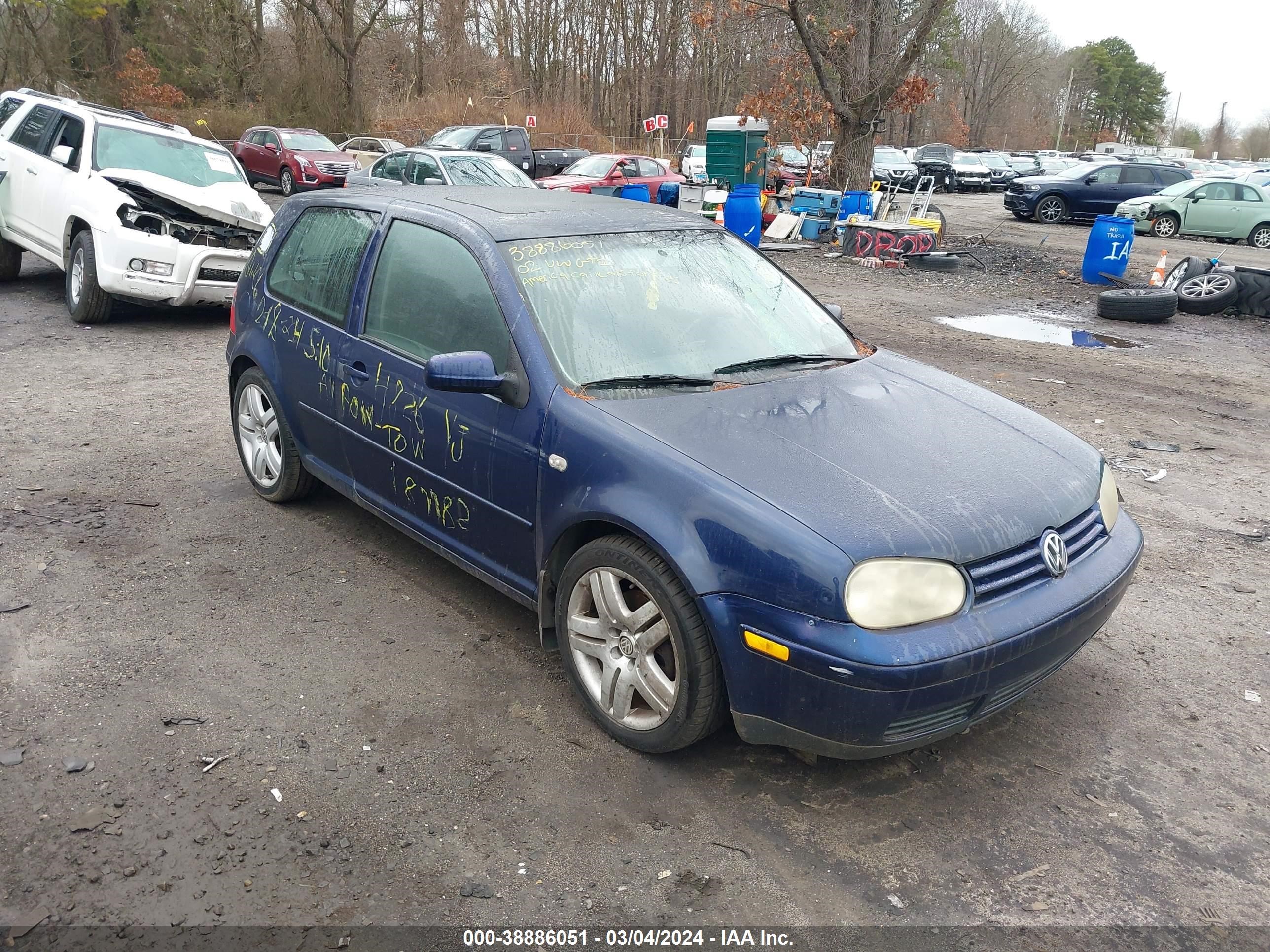 VOLKSWAGEN GTI 2002 9bwde61j524008111