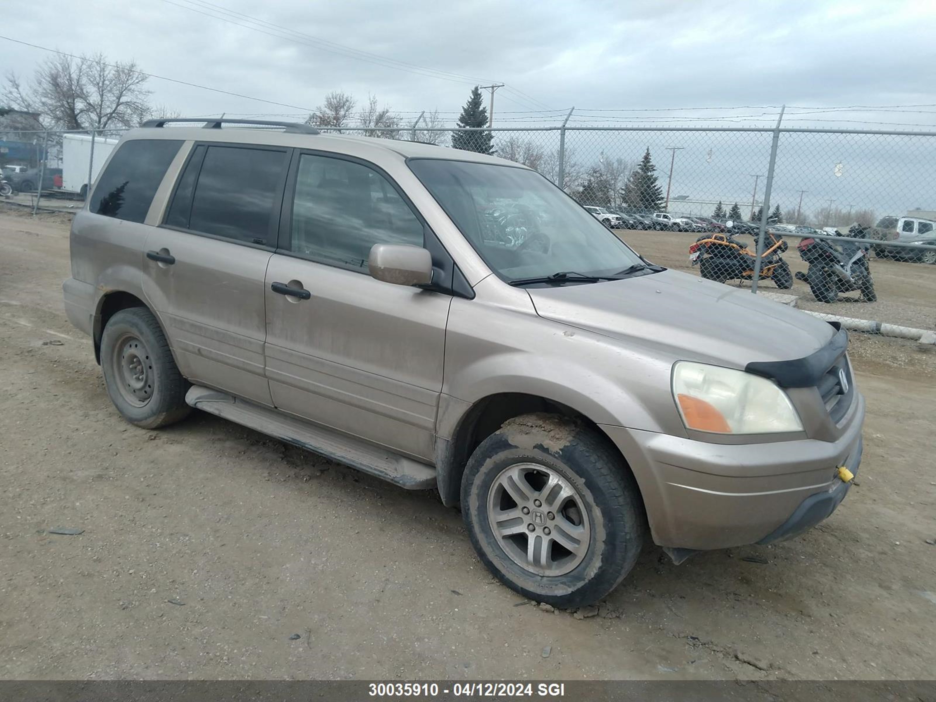 HONDA PILOT 2004 9bwgk61j524037713