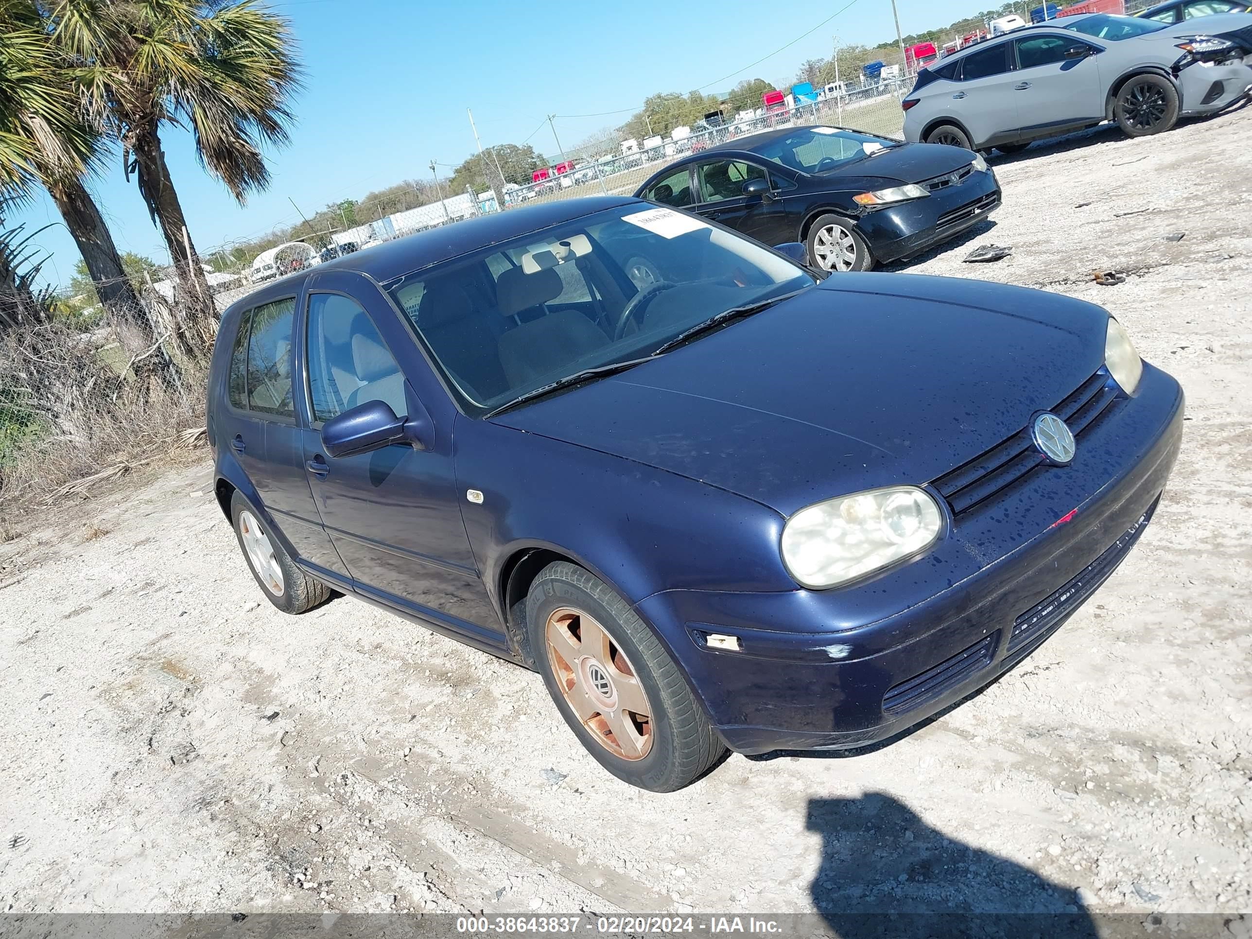 VOLKSWAGEN GOLF 2001 9bwgt21j414006568