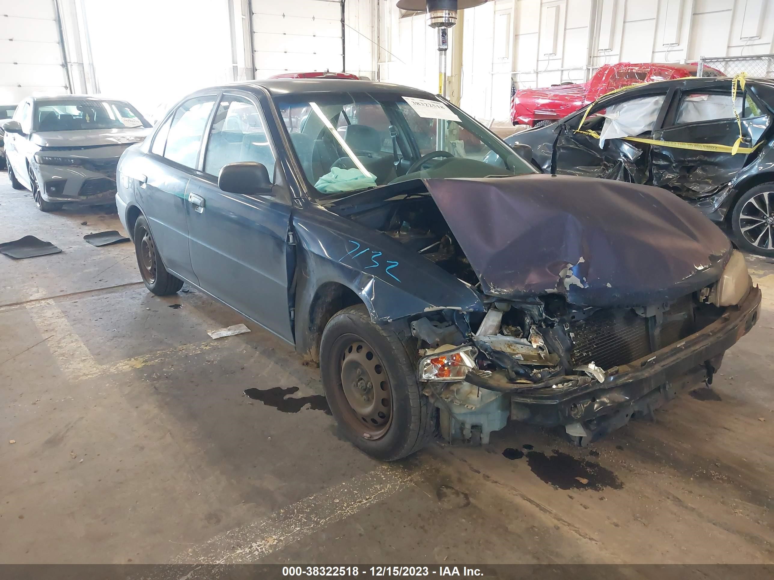 MITSUBISHI MIRAGE 2001 ja3ay26cx1u011638