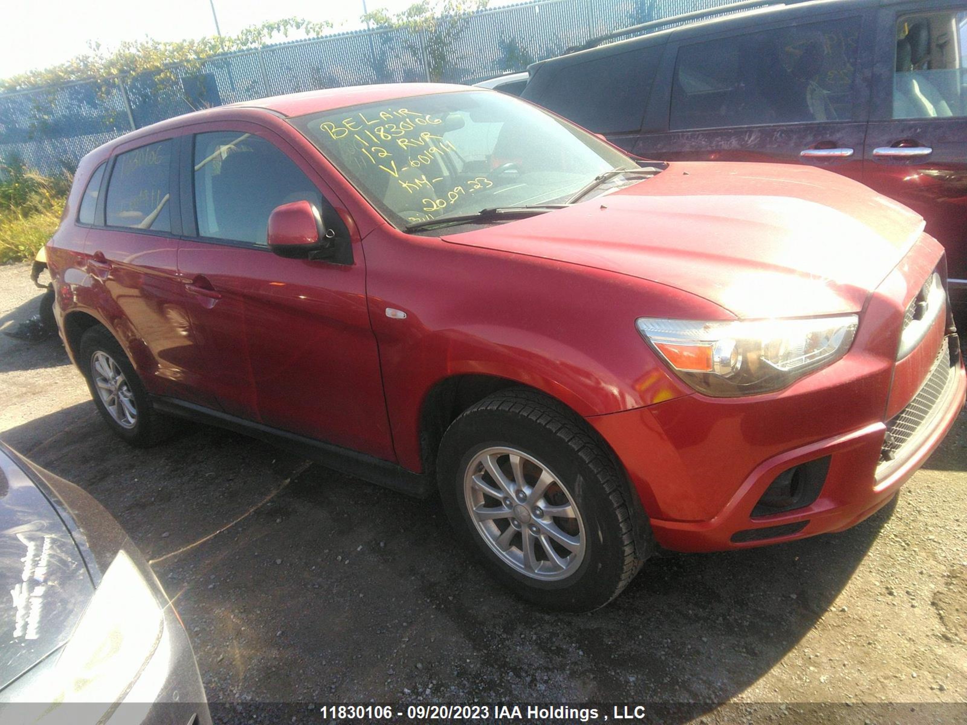 MITSUBISHI RVR 2012 ja4aj3au0cz601911