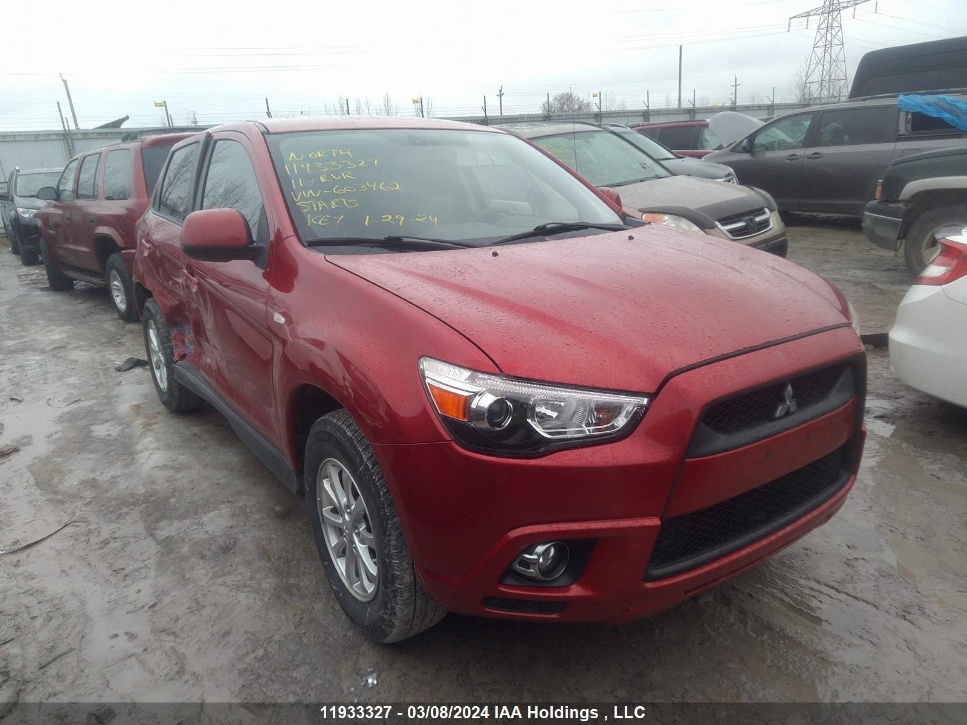 MITSUBISHI RVR 2011 ja4aj3au9bz603462