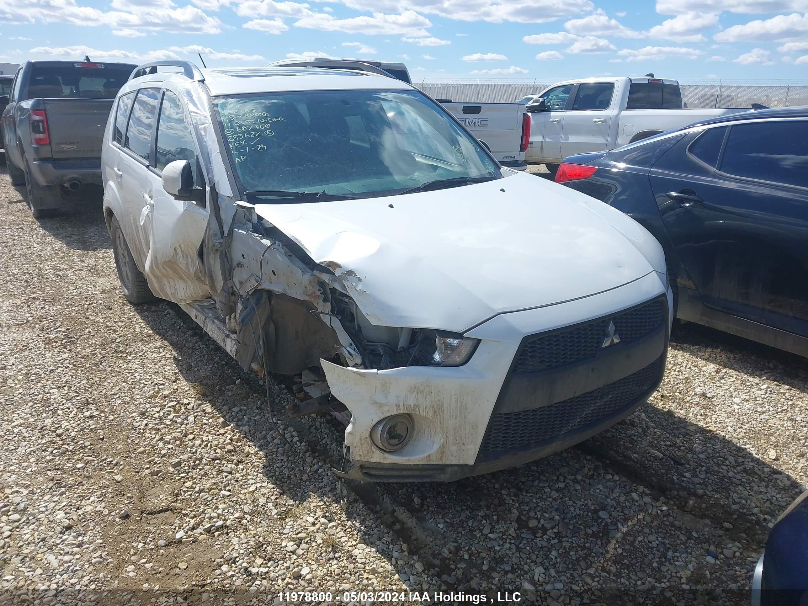 MITSUBISHI OUTLANDER 2011 ja4jt3ax5bu602360