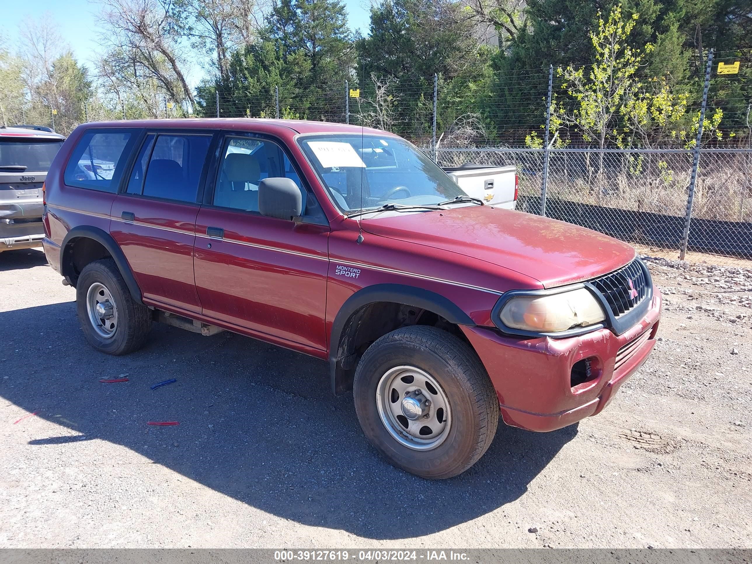 MITSUBISHI MONTERO SPORT 2001 ja4ls21h81p012097