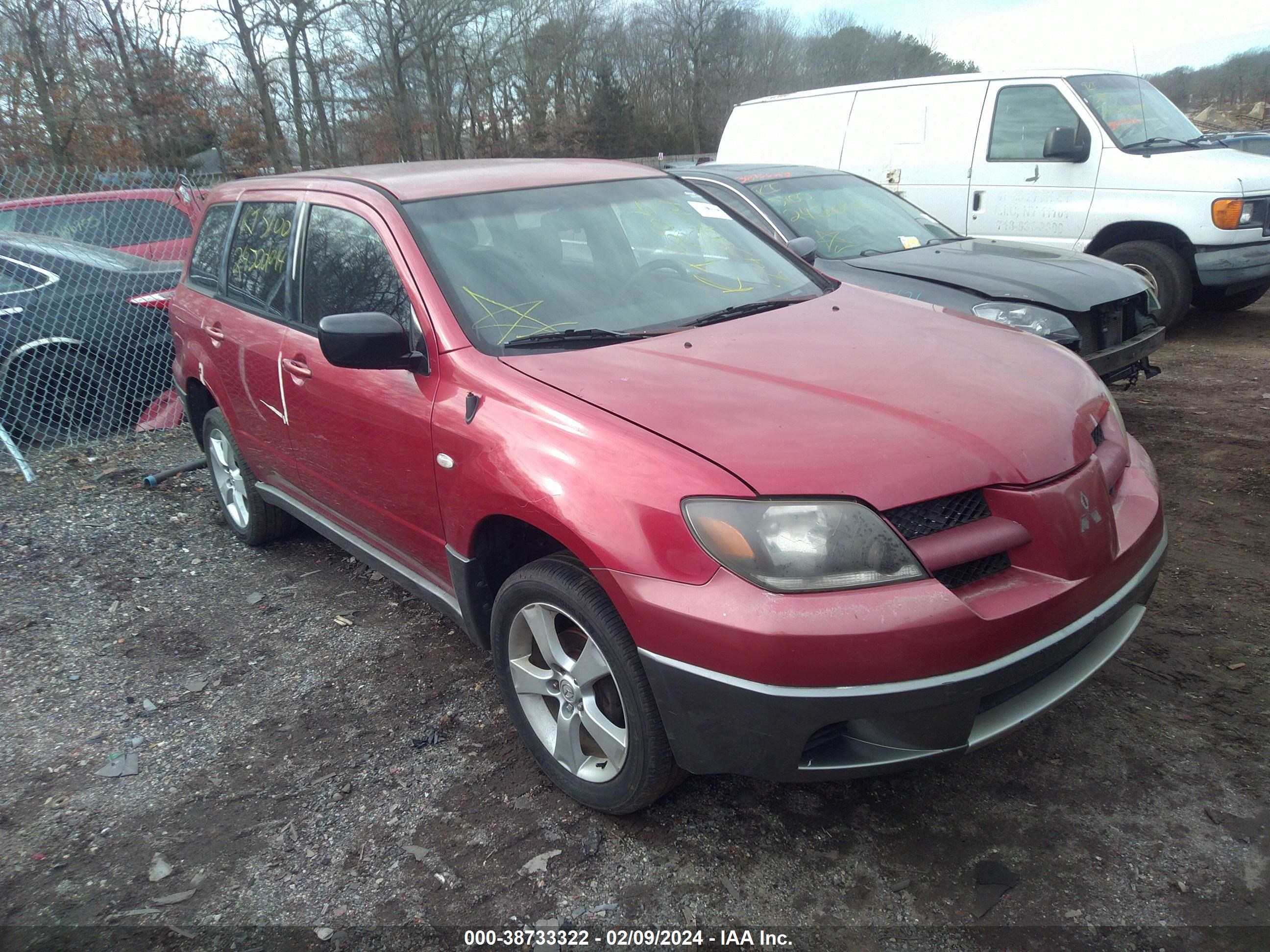 MITSUBISHI OUTLANDER 2004 ja4lx31f14u042439