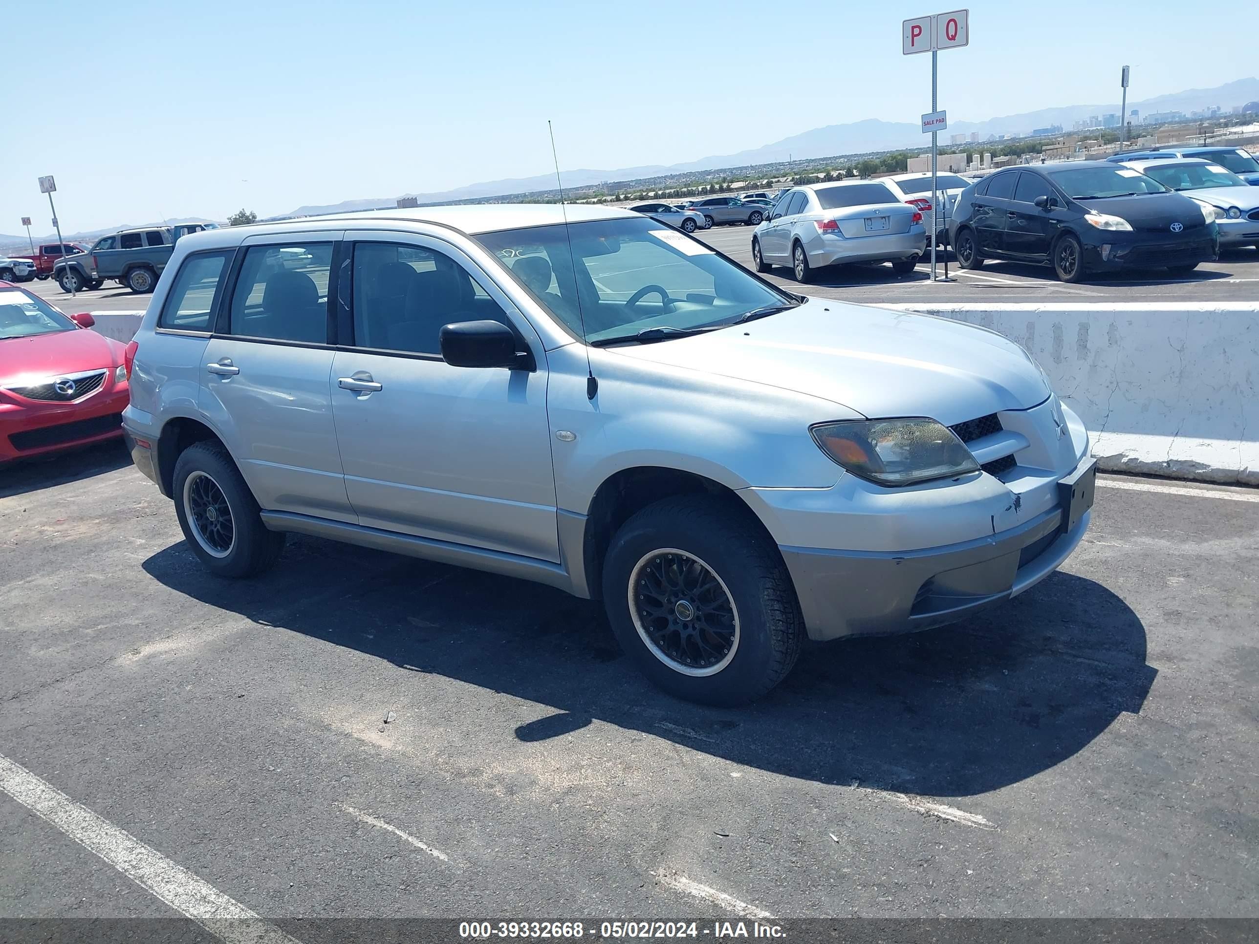 MITSUBISHI OUTLANDER 2004 ja4lx31f24u039341