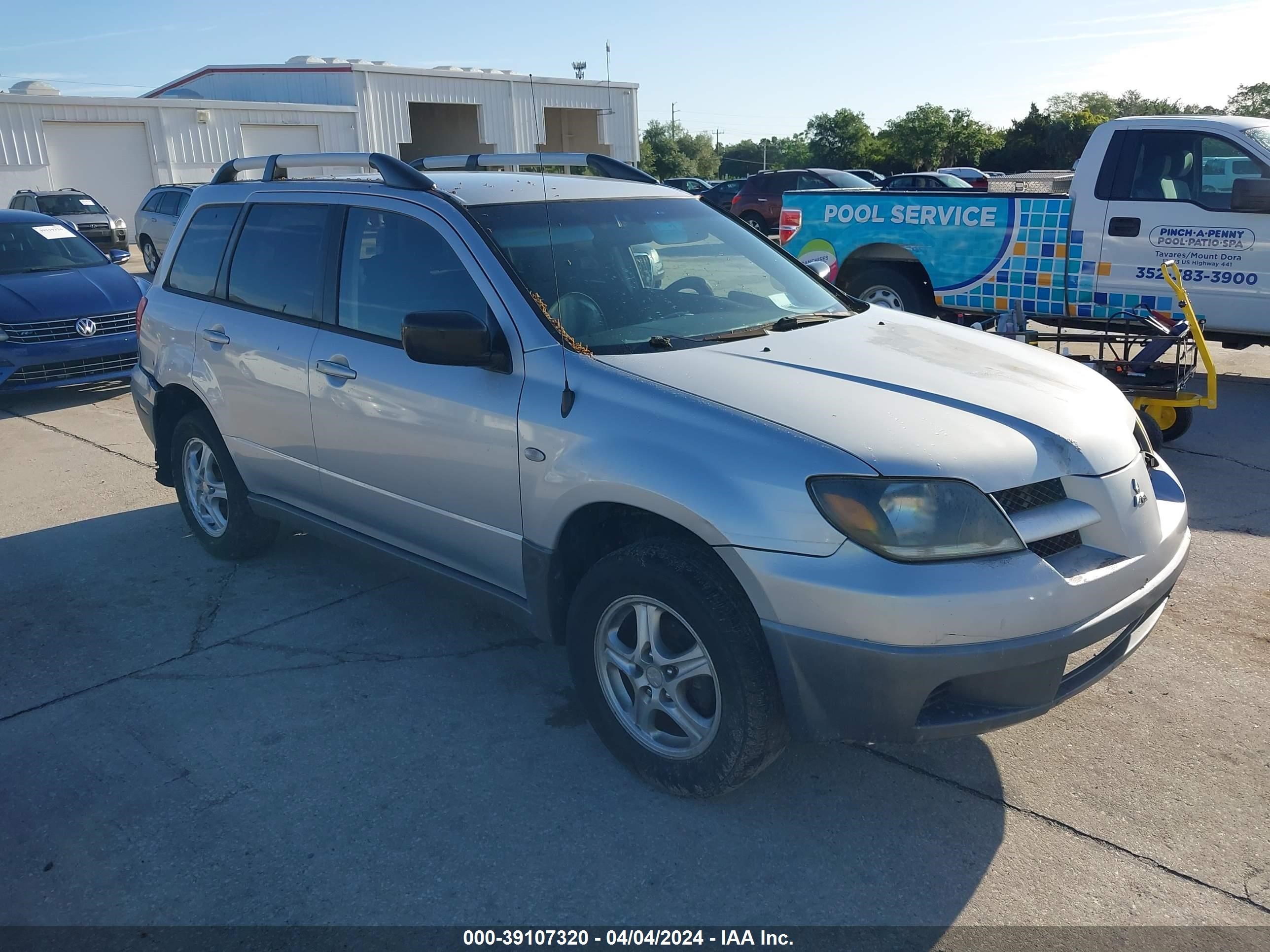 MITSUBISHI OUTLANDER 2003 ja4lx31gx3u034329